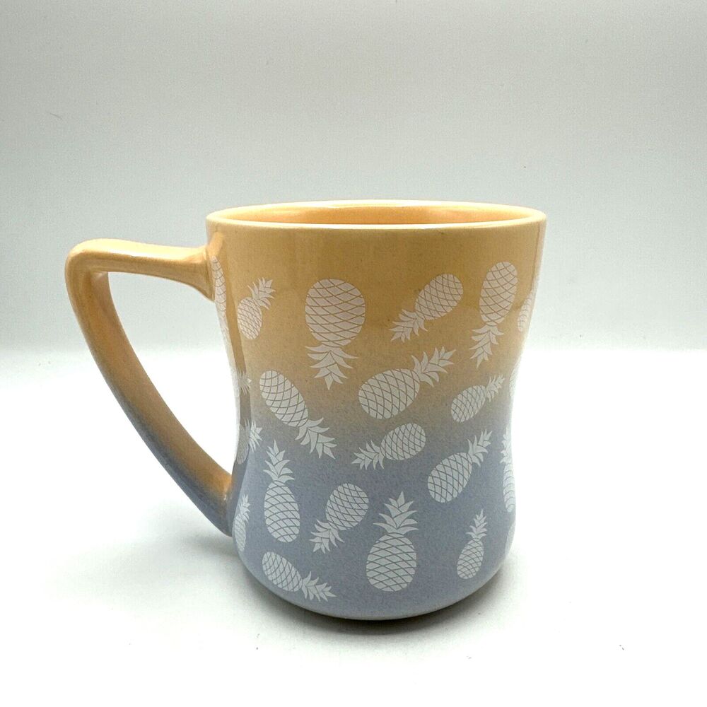 Pineapple Mug Cup w/Handle Edible Arrangement Multicolor Heavy Large 20oz